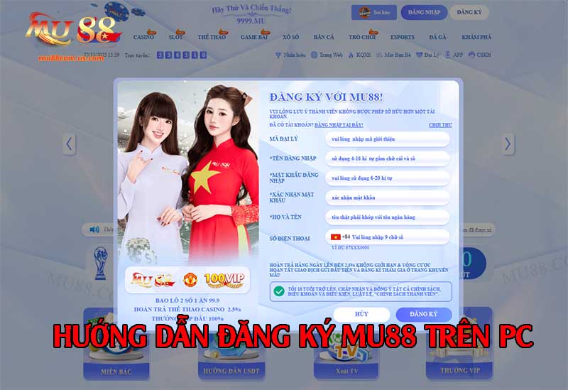 Tạo tài khoản ngay trên PC