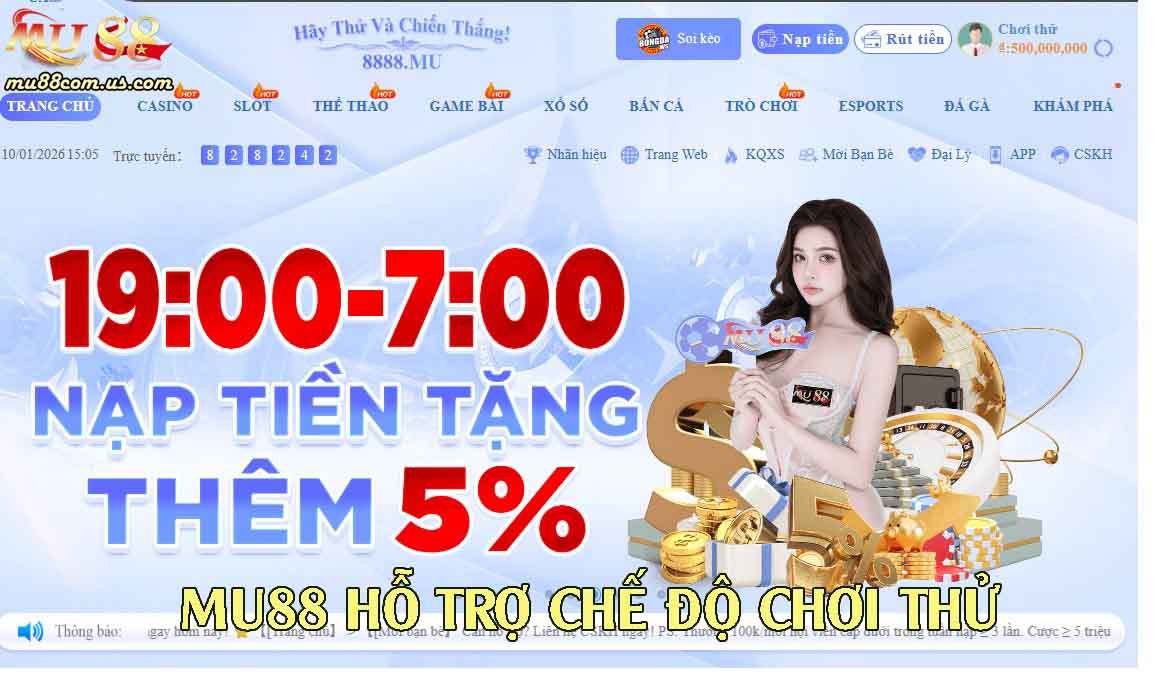 MU88 hỗ trợ người chơi thử